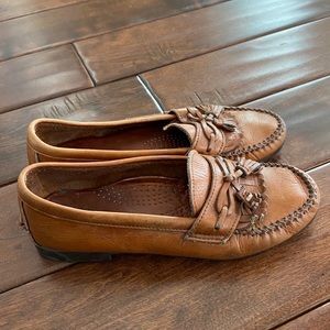 Vintage Dexter Leather Tassel Loafers Size 8.5